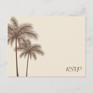 Cartão de Resposta de Casamento RSVP de Árvore de