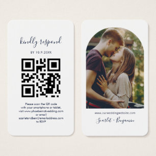 Cartão de Resposta de Código QR de Foto para Site