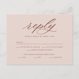 Cartão de Resposta de Confirmação de Presença para