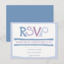 Cartão de Resposta de Convite de Casamento BASHERT