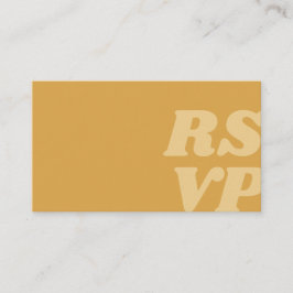 Cartão de Resposta de Convite de Casamento Vintage