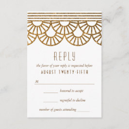 Cartão de Resposta de Convite para Casamento de Ve