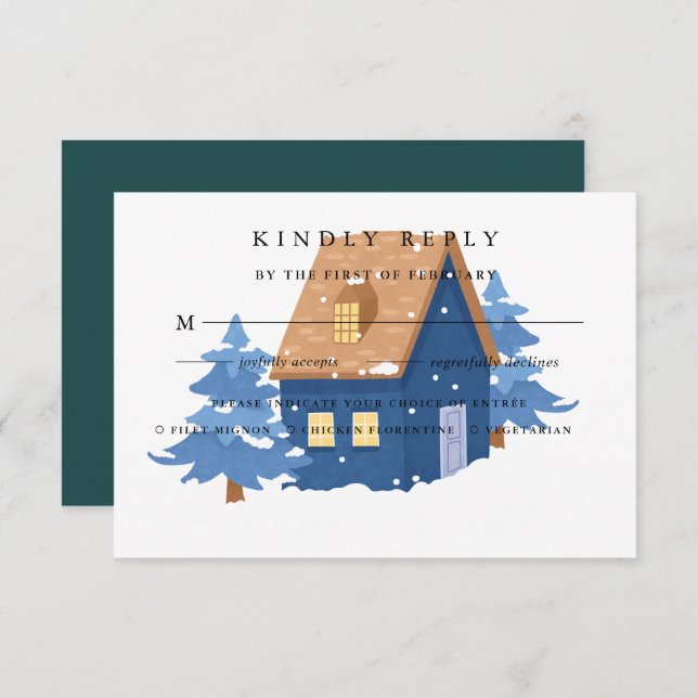 Cartão de Resposta de Escolha de Refeição para Dev (Frente/Verso)