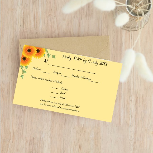 Cartão de Resposta de Girassol ascensão (Criador carregado)