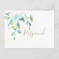 Cartão de resposta de jardim botânico tropical com