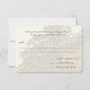 Cartão de Resposta de Monograma de Casamento de 