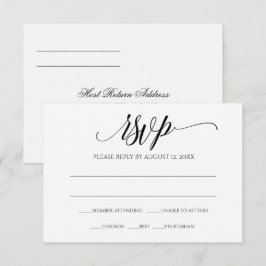Cartão de Resposta de RSVP de Casamento | Caligraf