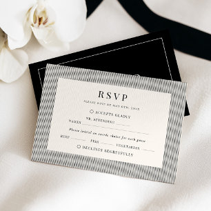 Cartão de Resposta de RSVP de Casamento de Dinheir