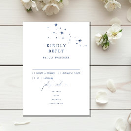 Cartão de Resposta de RSVP do Menu de Casamento Ce