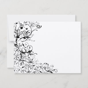 Cartão de Resposta de RSVP para Casamento Birds &