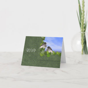 Cartão de Resposta de RSVP para Recepção de Casame