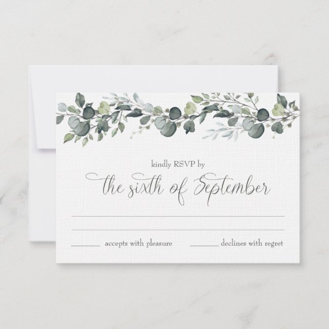 Cartão de Resposta de Samantha & Michael (Frente)