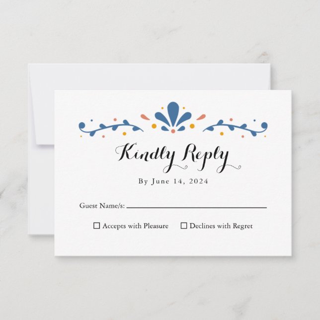 Cartão de Resposta de Talavera Mexicano, Cartão RS (Frente)