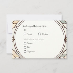 Cartão de Resposta de Vidro Colorido c/ Escolha de