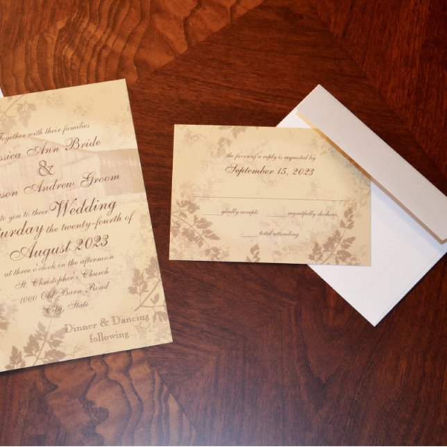 Cartão de Resposta do País Vintage (Criador carregado)