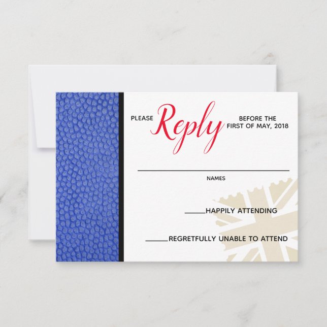 Cartão de Resposta do Passaporte do Reino Unido Az (Frente)