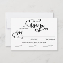 Cartão de Resposta - Entrada Damask Roteiro de Cas