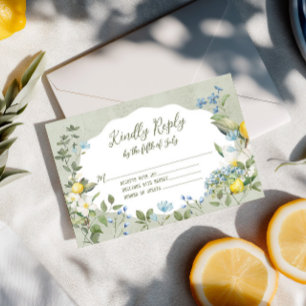 Cartão de Resposta Floral La Dolce Vita Lemon