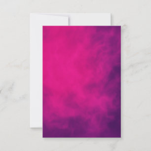 Cartão de Resposta Fumaça Rosa Neon – Personalizáv