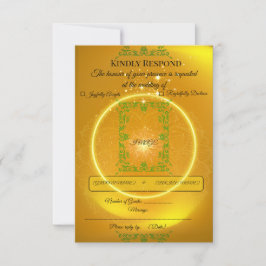 | Cartão de Resposta Luxuoso Moderno