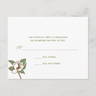 Cartão de Resposta Magnolia