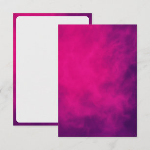 Cartão de Resposta Neon Pink Smoke – Personalizáve