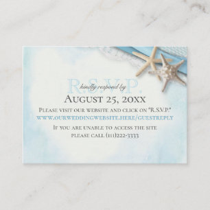 Cartão de Resposta Online Starfish e Ribbon