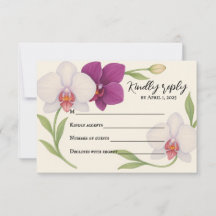 Cartão de Resposta Orquídea Abraço