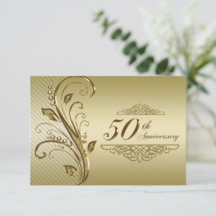 Cartão de Resposta para 50º Aniversário de Casamen