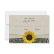 Cartão de Resposta para Camoflauge Sunflower e Woo