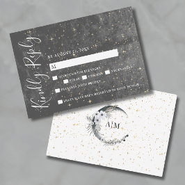 Cartão de Resposta para Casamento Celestial Cresce