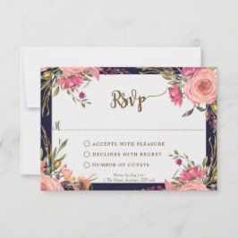 cartão de resposta para chá de noiva de casamento
