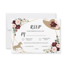 Cartão de Resposta para Chuveiro de Noiva de Derby