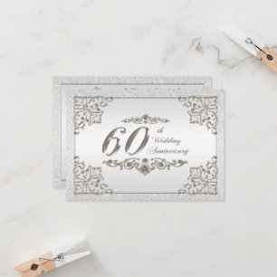 Cartão de Resposta para o 60º Aniversário de Casam