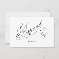 Cartão de Resposta para o Nosso Casamento