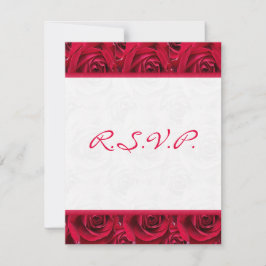 Cartão de Resposta Rosas Vermelhas em Abundância -