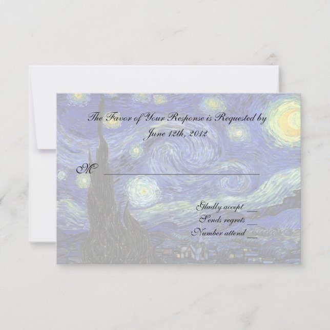 cartão de resposta RSVP (Frente)