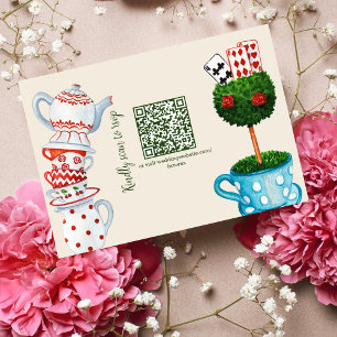 Cartão de Resposta RSVP com Código QR para Casamen
