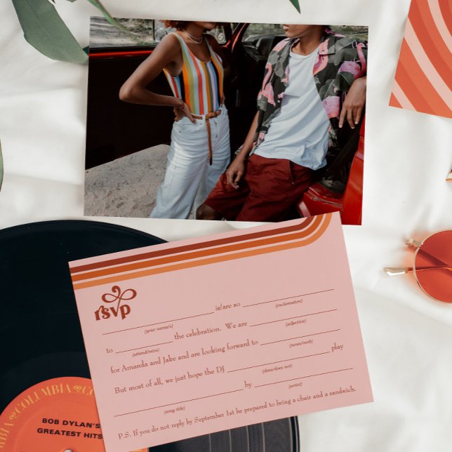 Cartão de resposta RSVP com pedido de música para  (Criador carregado)