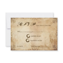 Cartão de Resposta RSVP da Saga Viking Nórdica