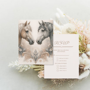 Cartão de Resposta RSVP de Casamento