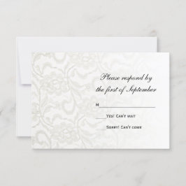 Cartão de Resposta RSVP de Casamento de Local Bran