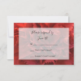 Cartão de Resposta RSVP de Casamento de Nave Flora