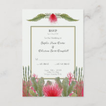 Cartão de Resposta RSVP de Casamento de Praia Náut
