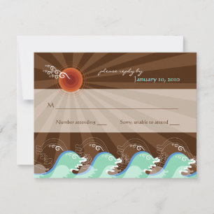 Cartão de Resposta / RSVP de Ondas Legais e Sol Ma