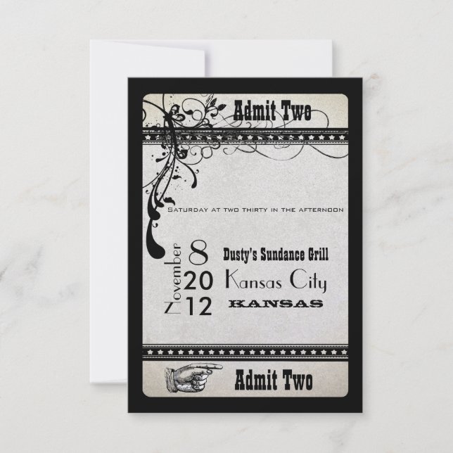 Cartão de Resposta RSVP para Envio de Convite de E (Frente)