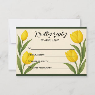Cartão de Resposta Tulip Reverie