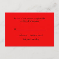 Cartão de Resposta Vermelha para Todos os Fins