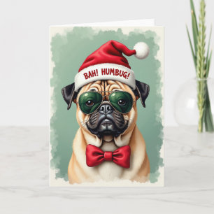 Cartão de Retrato de Cachorro Mal-Humorado