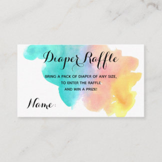 Cartão de ribeiro de fralda do arco-íris